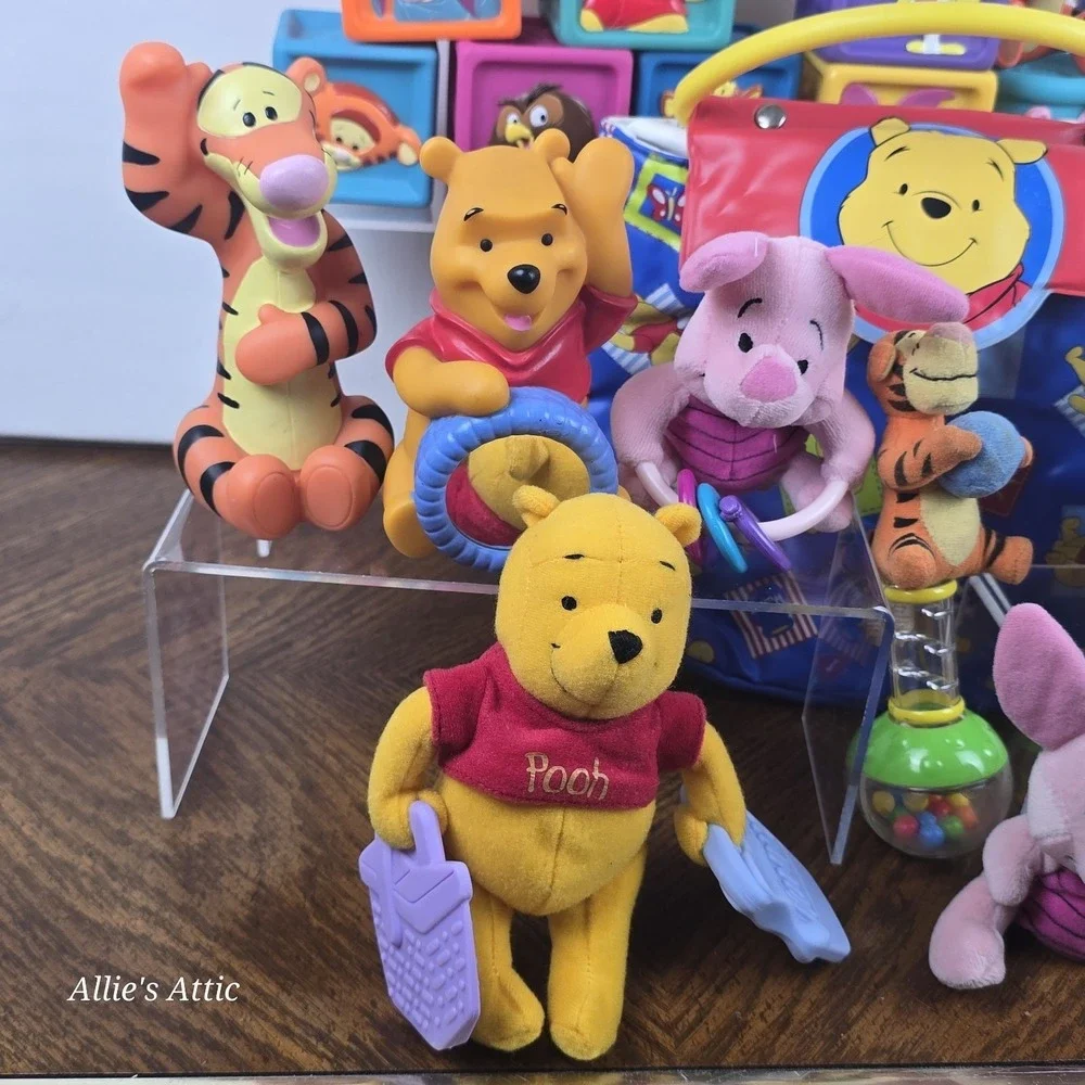 Winnie The Pooh Baby Toy Lot Honeypot Playset Building Blocks Rattle Figures